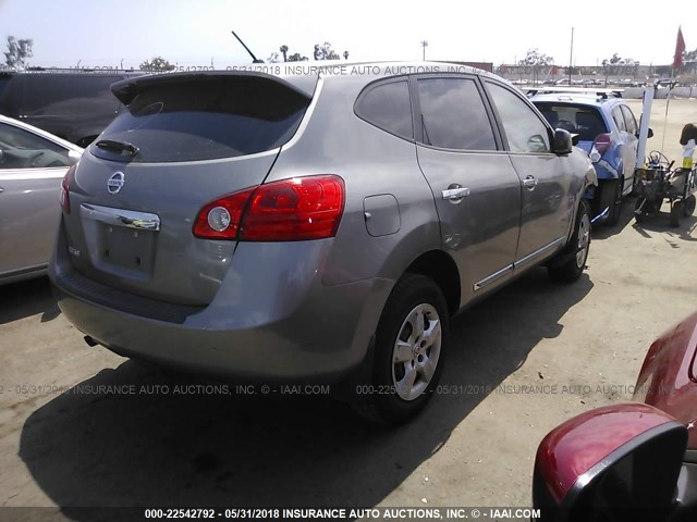 JN8AS5MT1BW560856 - 2011 NISSAN ROGUE S/SV/KROM GRAY photo 4