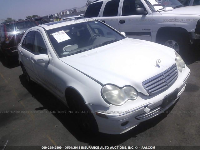 WDBRF54H07A925352 - 2007 MERCEDES-BENZ C 280 WHITE photo 1