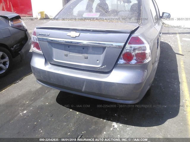 KL1TD5DE5AB111385 - 2010 CHEVROLET AVEO LS/LT GRAY photo 6