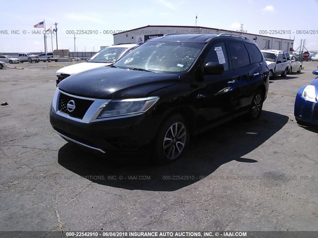 5N1AR2MN4DC661123 - 2013 NISSAN PATHFINDER S/SV/SL/PLATINUM BLACK photo 2