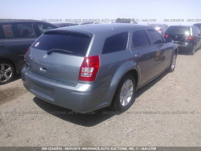 2D4FV47T16H315660 - 2006 DODGE MAGNUM SE GRAY photo 4