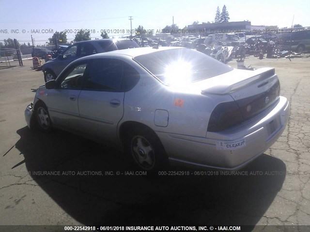 2G1WF52E759157741 - 2005 CHEVROLET IMPALA SILVER photo 3