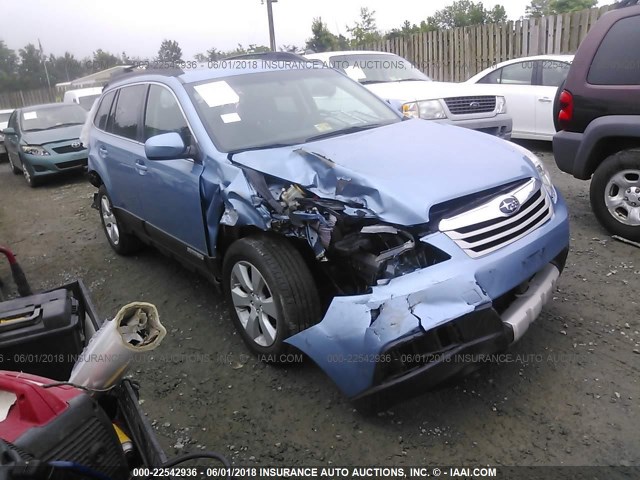 4S4BRBKC4B3329749 - 2011 SUBARU OUTBACK 2.5I LIMITED BLUE photo 1