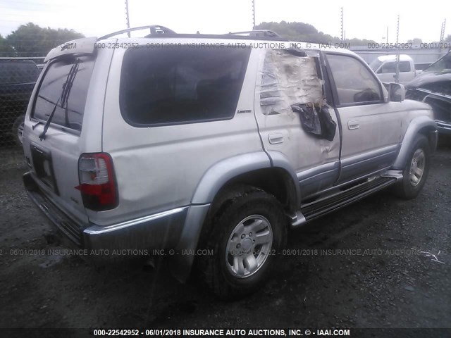 JT3GN87R5W0061702 - 1998 TOYOTA 4RUNNER LIMITED SILVER photo 4