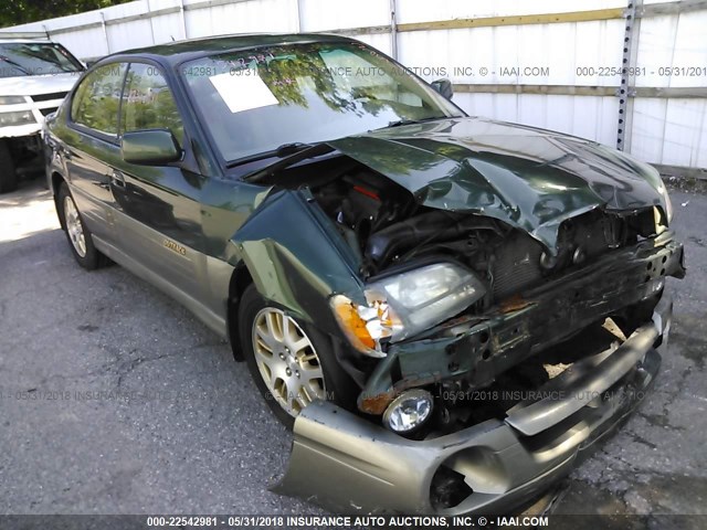 4S3BE896537217460 - 2003 SUBARU LEGACY OUTBACK 3.0 H6/3.0 H6 VDC GREEN photo 1