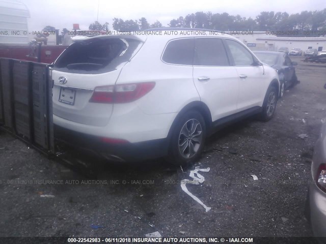 KM8SM4HF1GU154938 - 2016 HYUNDAI SANTA FE SE WHITE photo 4