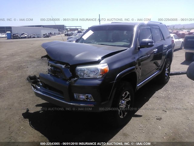 JTEBU5JR7C5107038 - 2012 TOYOTA 4RUNNER SR5/LIMITED/TRAIL GRAY photo 2