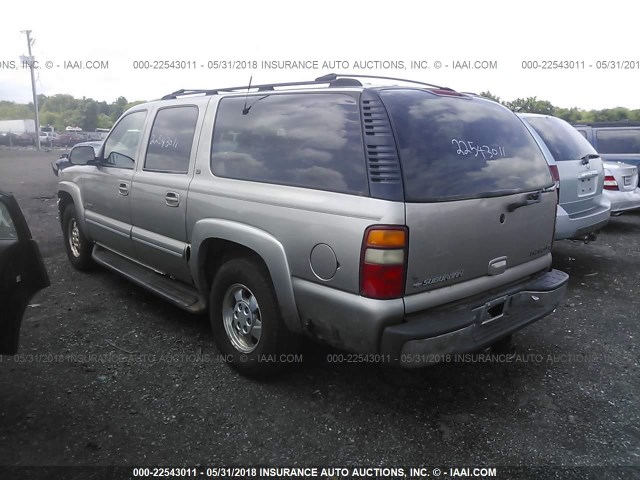 3GNFK16T51G101387 - 2001 CHEVROLET SUBURBAN K1500 Pewter photo 3