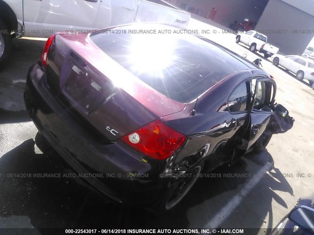 JTKDE177860125163 - 2006 TOYOTA SCION TC 栗色 照片 4