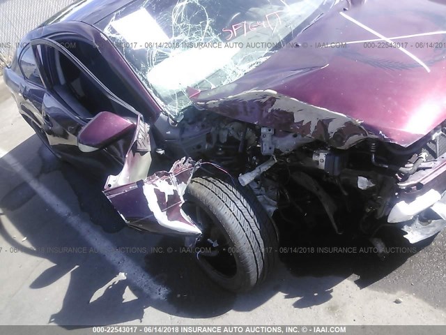 JTKDE177860125163 - 2006 TOYOTA SCION TC 栗色 照片 6