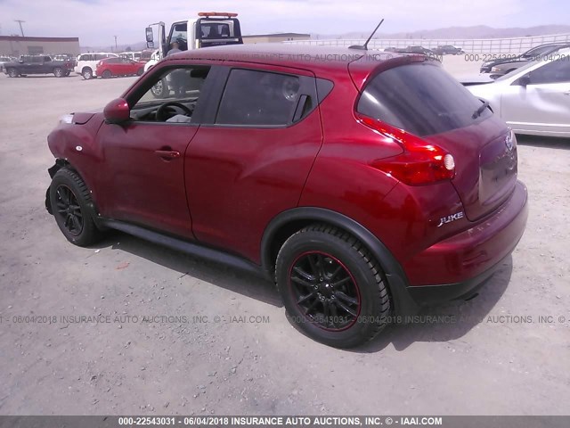 JN8AF5MV6ET483011 - 2014 NISSAN JUKE S/SV/SL/NISMO RED photo 3