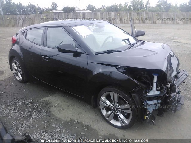 KMHTC6AD6DU165165 - 2013 HYUNDAI VELOSTER BLACK photo 1