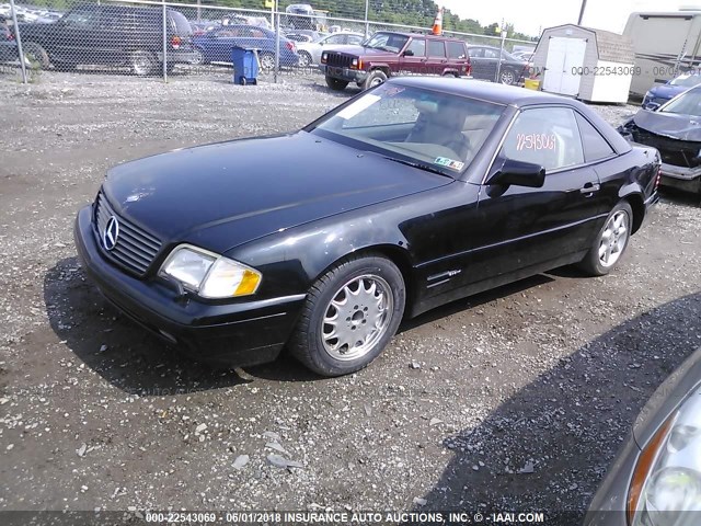 WDBFA67F4TF131467 - 1996 MERCEDES-BENZ SL 500 BLACK photo 2