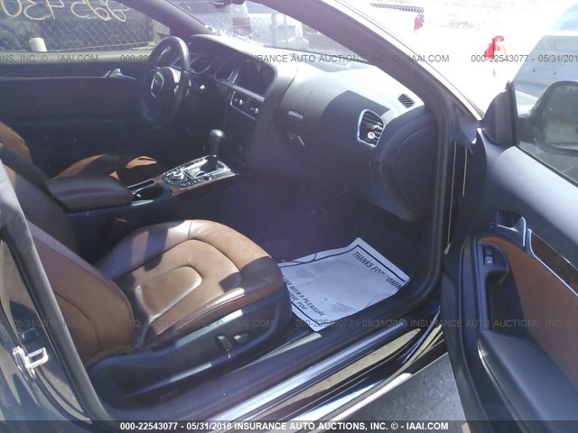 WAUDK78T29A026817 - 2009 AUDI A5 QUATTRO Dark Blue photo 5