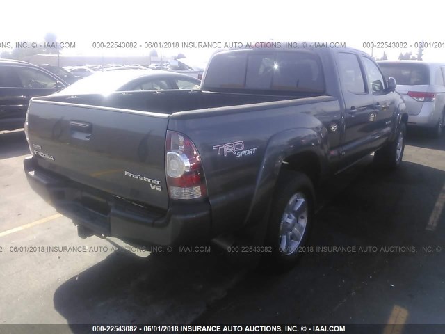 3TMKU4HN9BM027914 - 2011 TOYOTA TACOMA DBL CAB PRERUNNER LNG BED GRAY photo 4