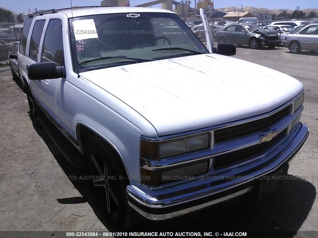 1GNEC13R5XJ574019 - 1999 CHEVROLET TAHOE C1500 WHITE photo 1