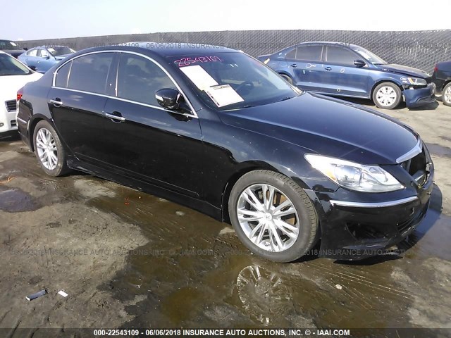 KMHGC4DD7DU252042 - 2013 HYUNDAI GENESIS 3.8L BLACK photo 1