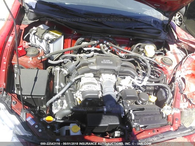 JF1ZNAA10G8707025 - 2016 TOYOTA SCION FR-S RED photo 10