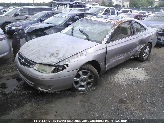 2T1CF22P0XC127462 - 1999 TOYOTA CAMRY SOLARA SE/SLE TAN photo 2