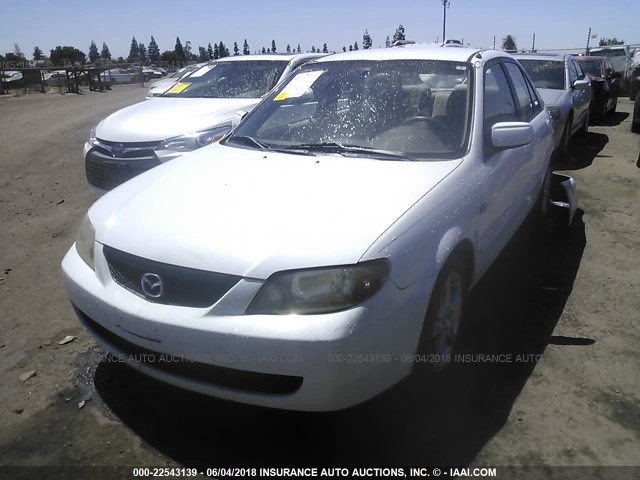 JM1BJ225431164506 - 2003 MAZDA PROTEGE DX/LX/ES WHITE photo 2