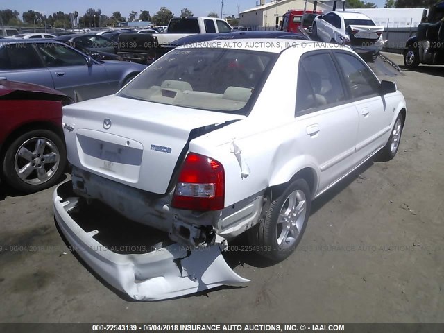 JM1BJ225431164506 - 2003 MAZDA PROTEGE DX/LX/ES WHITE photo 4