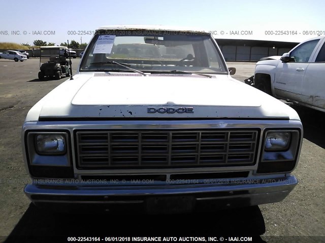 1B7FD14E5CS284678 - 1982 DODGE D-SERIES D150 WHITE photo 6