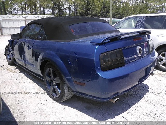 1ZVHT85HX75329340 - 2007 FORD MUSTANG GT BLUE photo 3