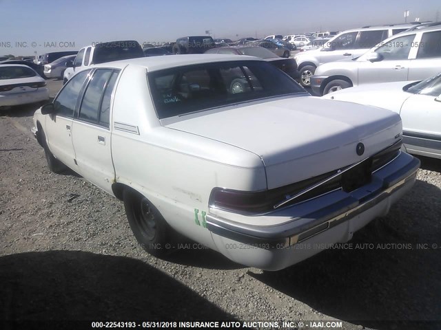 1G4BT5377NR419399 - 1992 BUICK ROADMASTER LIMITED WHITE photo 3