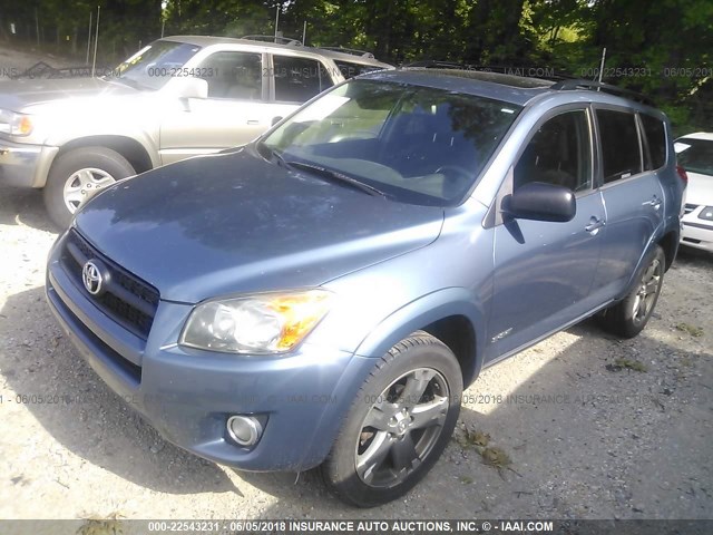 JTMZF32V59D005622 - 2009 TOYOTA RAV4 SPORT BLUE photo 2