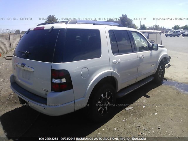 1FMEU65806ZA06652 - 2006 FORD EXPLORER LIMITED WHITE photo 4