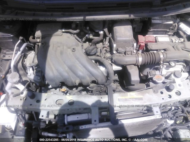 3N1CE2CP6EL368893 - 2014 NISSAN VERSA NOTE S/S PLUS/SV/SL BLACK photo 10