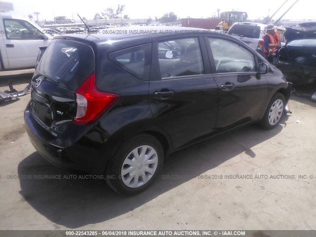 3N1CE2CP6EL368893 - 2014 NISSAN VERSA NOTE S/S PLUS/SV/SL BLACK photo 4
