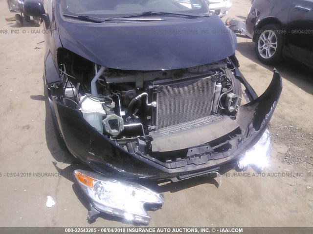 3N1CE2CP6EL368893 - 2014 NISSAN VERSA NOTE S/S PLUS/SV/SL BLACK photo 6