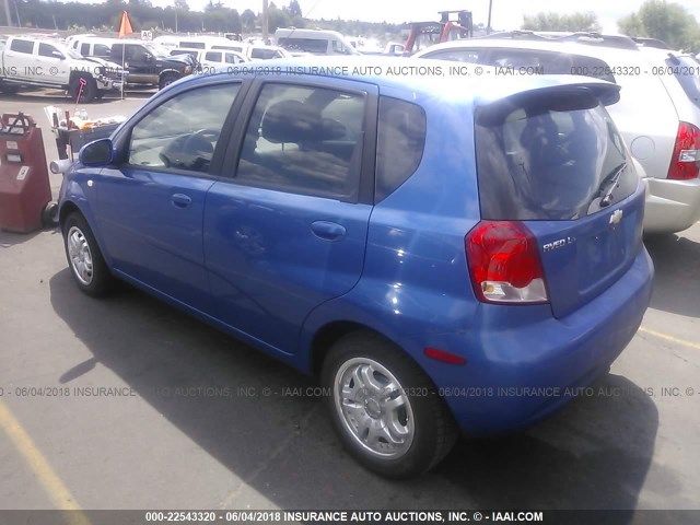 KL1TD62615B304558 - 2005 CHEVROLET AVEO LS BURGUNDY photo 3