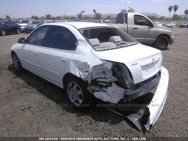 KMHDN46D44U905789 - 2004 HYUNDAI ELANTRA GLS/GT WHITE photo 3