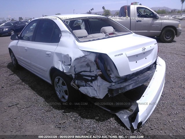 KMHDN46D44U905789 - 2004 HYUNDAI ELANTRA GLS/GT WHITE photo 6