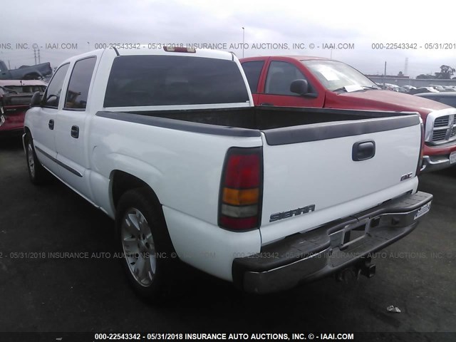 2GTEC13Z161292879 - 2006 GMC NEW SIERRA C1500 WHITE photo 3