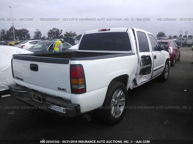 2GTEC13Z161292879 - 2006 GMC NEW SIERRA C1500 WHITE photo 4