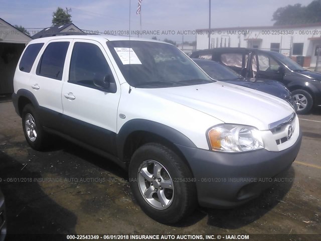 4F2YZ02Z76KM20923 - 2006 MAZDA TRIBUTE I WHITE photo 1