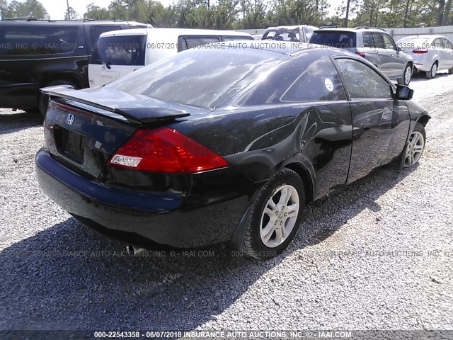 1HGCM72397A004023 - 2007 HONDA ACCORD LX BLACK photo 4