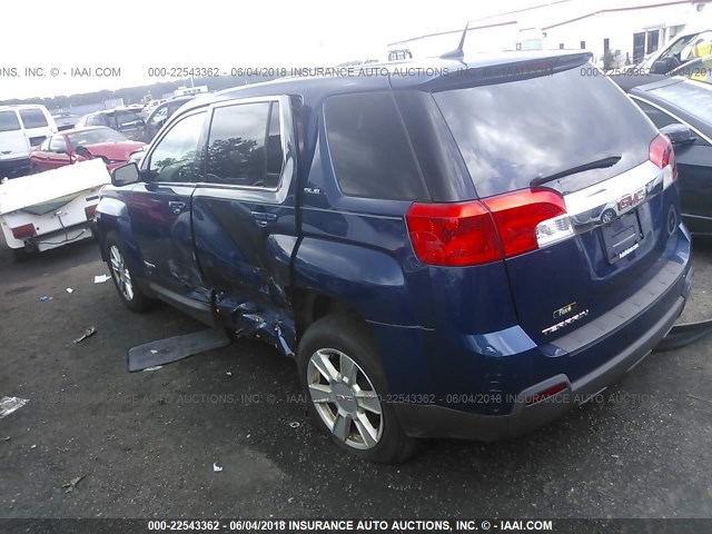 2CTALBEW6A6238257 - 2010 GMC TERRAIN SLE BLUE photo 3