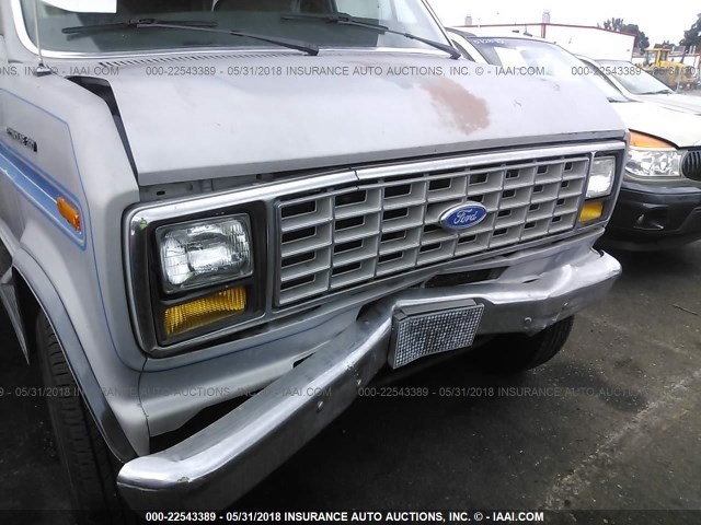 1FDHS34G6LHA61117 - 1990 FORD ECONOLINE E350 SUPER DUTY VAN GRAY photo 6