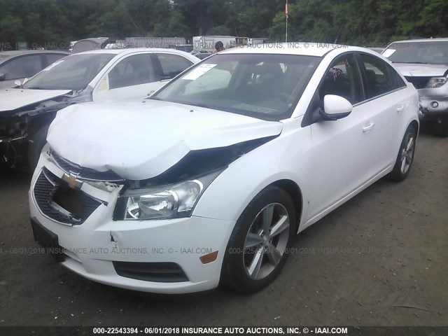 1G1PG5SC2C7121972 - 2012 CHEVROLET CRUZE LT WHITE photo 2