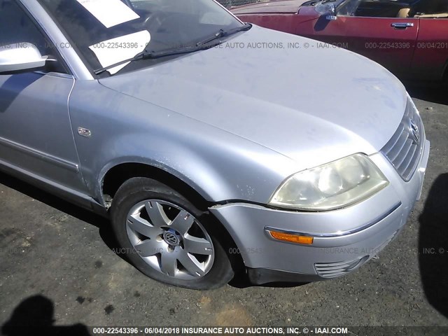 WVWRH63B53P117634 - 2003 VOLKSWAGEN PASSAT GLX 银色 照片 6