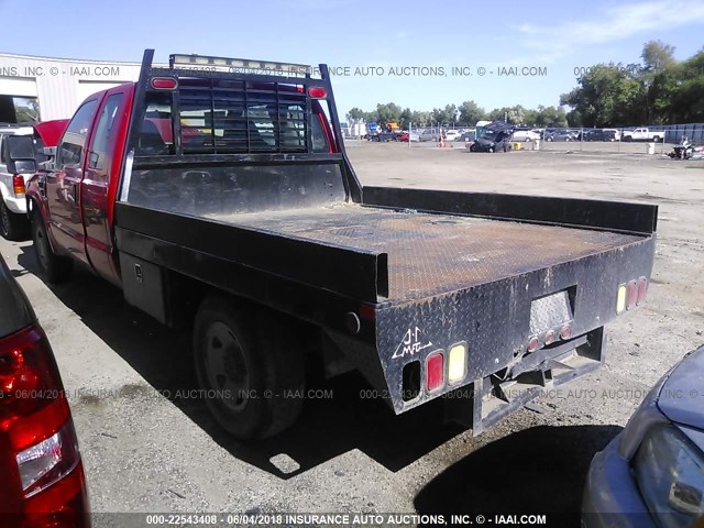 1FTSX20R88EB43761 - 2008 FORD F250 SUPER DUTY RED photo 3