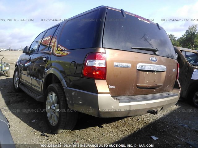 1FMJU1H51BEF56222 - 2011 FORD EXPEDITION XLT/KING RANCH BROWN photo 3