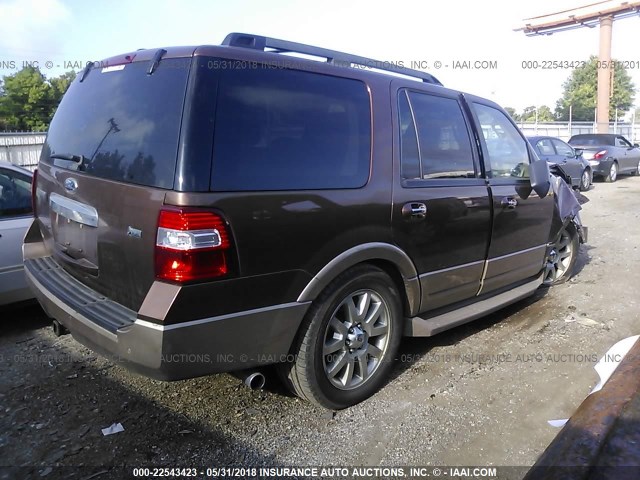 1FMJU1H51BEF56222 - 2011 FORD EXPEDITION XLT/KING RANCH BROWN photo 4