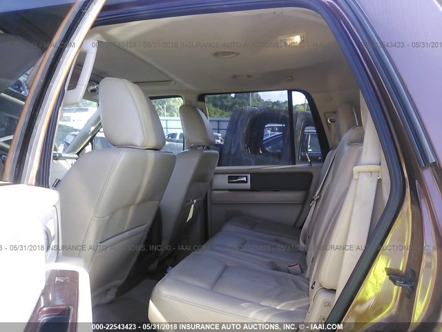 1FMJU1H51BEF56222 - 2011 FORD EXPEDITION XLT/KING RANCH BROWN photo 8