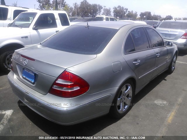 WDBUF70J54A470542 - 2004 MERCEDES-BENZ E 500 TAN photo 4