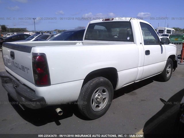 1GCEC14XX3Z233328 - 2003 CHEVROLET SILVERADO C1500 WHITE photo 4